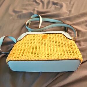 Anne Klein Stylish Blue and Tan Women's Bag‎